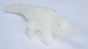 Banded White Onyx Crocodile - 2”