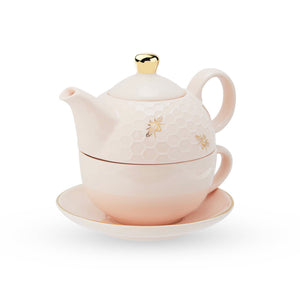 Addison Honeycomb Tea-For-One Set by Pinky Up