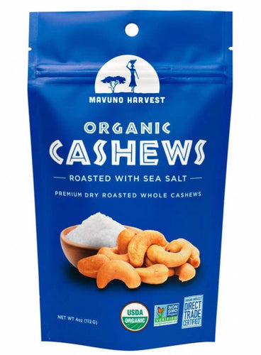 Organic Roasted Cashews with Sea Salt